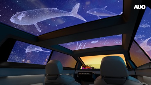 AUO Virtual Sky Canopy Automotive microLED